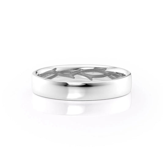 Hidden Twig Cigar Women Wedding Ring