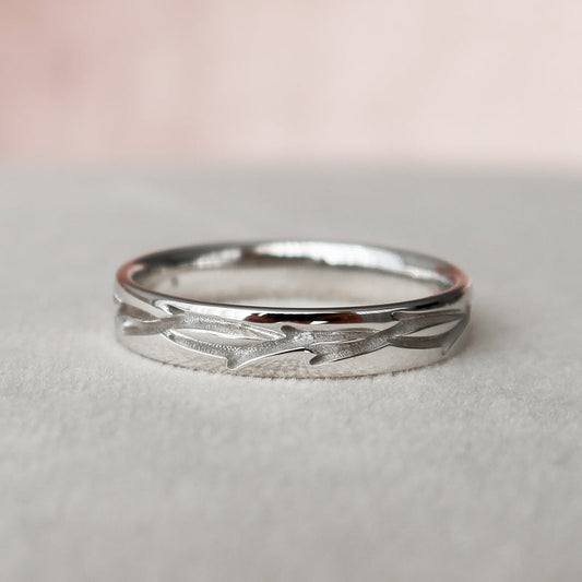 Hidden Twig Cigar Women Wedding Ring