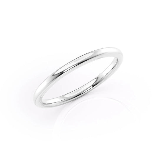 White Gold Wedding Band