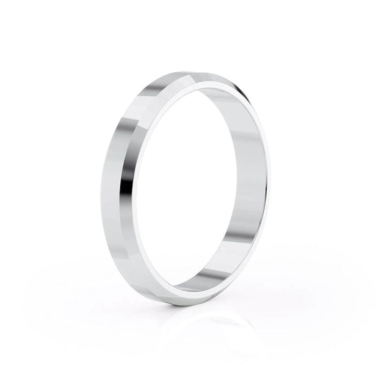 Beveled Edge Gold Ring
