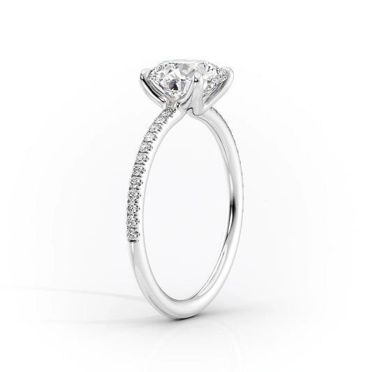 Oval Cut Moissanite Diamond Engagement Ring For Women