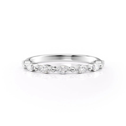 Marquise Lab Grown Diamond Wedding Band