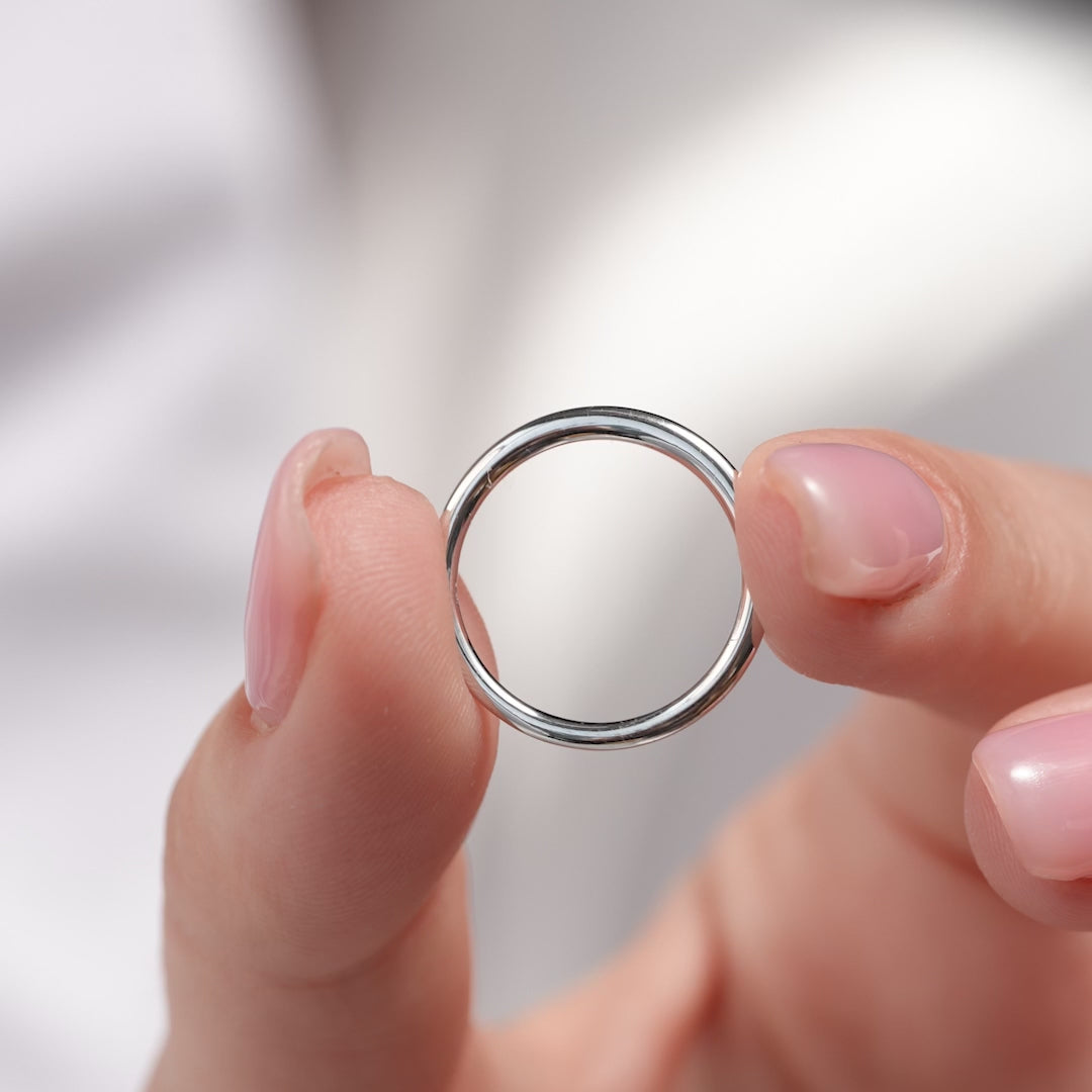 White Gold Wedding Band